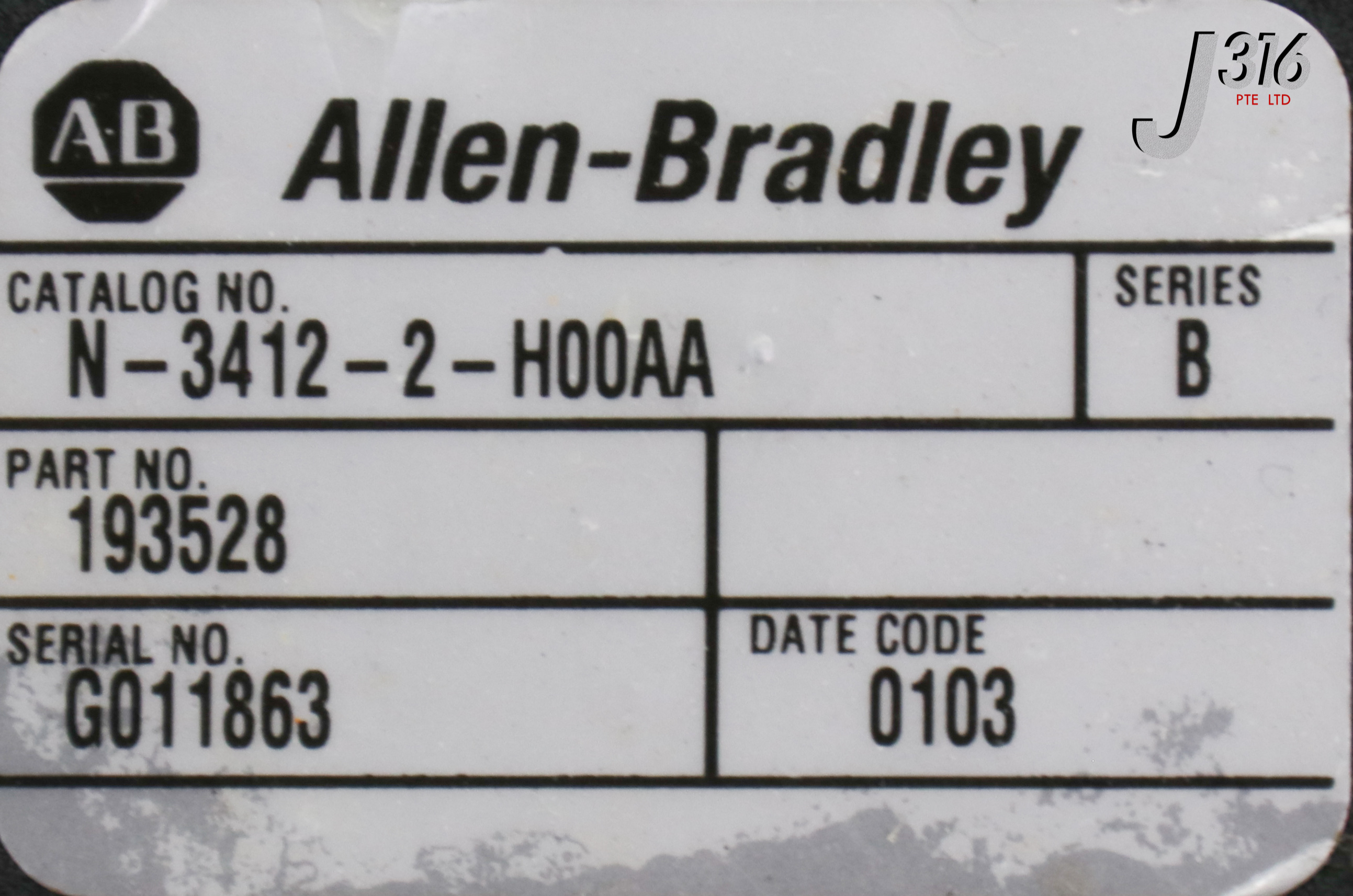 21851 ALLEN-BRADLEY SERVO MOTOR, P/N: 193528 N-3412-2-H00AA | eBay